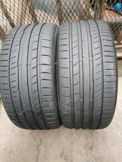 2x 255/35/19 Continental sport contact 5 normal Tyres