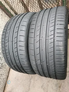 2x 255/35/19 Continental sport contact 5 normal Tyres