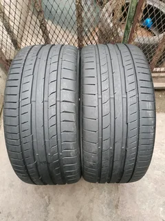 2x 255/35/19 Continental sport contact 5 normal Tyres