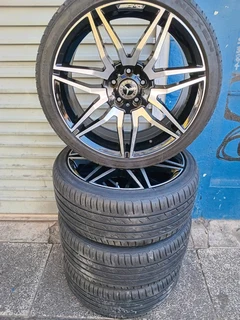A set of 19inch Rims and Tyres for Mercedes Benz