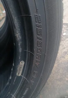 215_50_17x4 DUNLOP TYRES