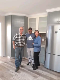 Built in kitchen cupboards