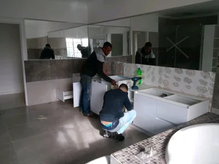 Built in kitchen cupboards