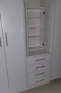 Hanging Cupboard - Dressing table drawers - Mirror cupboard with shelves