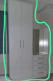 Hanging Cupboard - Dressing table drawers - Mirror cupboard with shelves