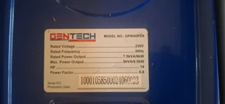 Gentech GP8000PES  8 kva generator