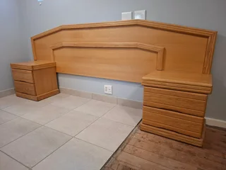 Dressing Table, Stool &amp; Matching Headboard with 2 Pedestals