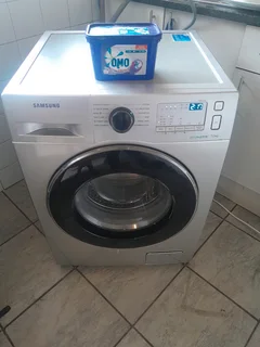 Silver Samsung Ecco Bubble Front Loader Washing Machine