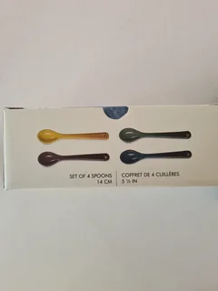 Le Creuset Botanique Mugs x 4 and Spoons x 4