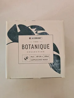 Le Creuset Botanique Mugs x 4 and Spoons x 4
