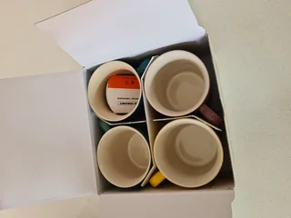 Le Creuset Botanique Mugs x 4 and Spoons x 4