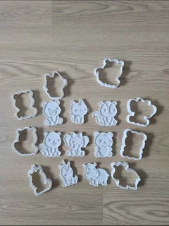 Cute Animal Cookie Cutter Set