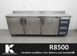 ❄️ 3-Door Underbar Fridge for Sale - Commercial Grade 