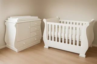 Sleigh Cot and Compactum Combo