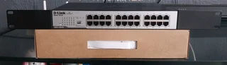 D-Link DGS-1024D/B 24‑Port Gigabit Unmanaged Desktop Switch, Hub, Internet Split
