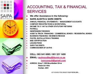 Accounting Tax And Finance