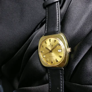Vintage Delfin Edox automatic men's watch