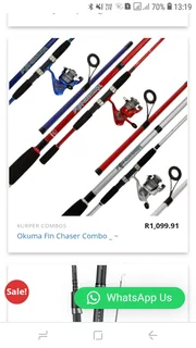 Okuma Fin Chaser Combo + fishing accessories