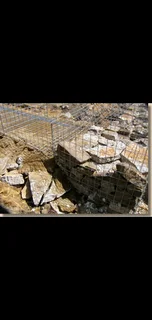 Stone fencing,  gabions wall