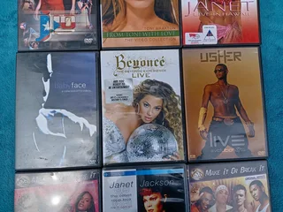 9 MUSIC DVDS FOR R450