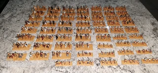 Vintage 15mm hand painted cowboy and indians figures