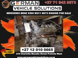 Mercedes Benz s500 w211 m273 v8 engine for sale