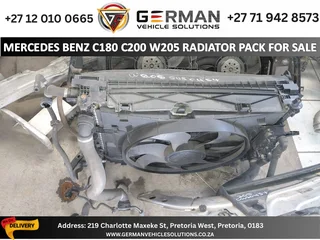 Mercedes Benz c180 c200 w205 radiator pack second hand for sale