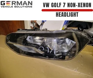 VW Golf 7 right headlight halogen non-xenon used and functional