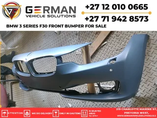 BMW 3 series f30 original used front bumper for sale – no damage
