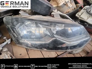 vw polo 6 facelift right-side headlight second-hand part for sale
