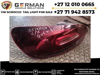 VW scirocco left tail light second-hand – works perfectly