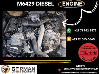 Mercedes Benz ml320 cdi m6429 diesel engine for sale – complete used motor in excellent condition