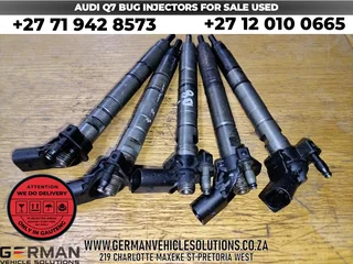 Audi q7 bug diesel injector set used parts tested and available
