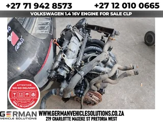 Volkswagen 1.4 16v engine for sale CLP