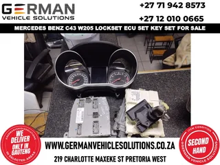 Mercedes Benz c43 w205 ecu lockset key set for sale