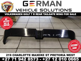 Volkswagen golf 7 r rear tailgate spoiler wing for sale