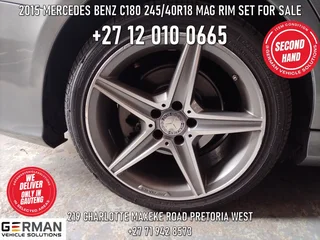 2015 Mercedes Benz c180 245/40r18 mag rim set for sale suitable for w205
