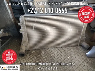 VW golf 6 ccz gti radiator for sale second hand