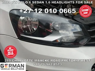 2021 VW polo 6 sedan 1.6 headlights for sale