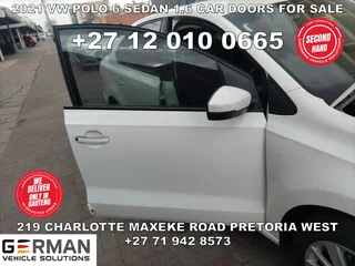 2021 VW polo 6 sedan 1.6 car doors for sale