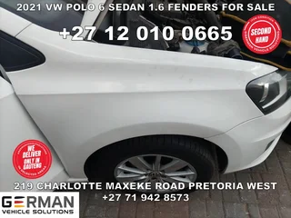 2021 VW polo 6 sedan 1.6 fenders for sale