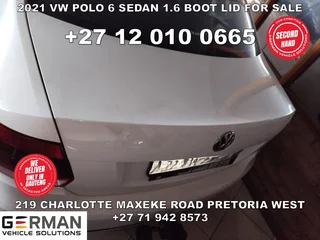 2021 VW polo 6 sedan 1.6 boot lid for sale