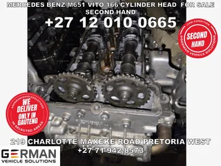 Mercedes Benz vito m651 166-cylinder head second hand for sale