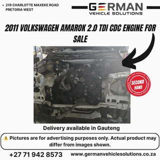 2011 Volkswagen Amarok 2.0 tdi CDC engine for sale complete