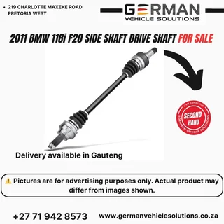 2011 BMW 118i f20 side shaft drive shaft for sale