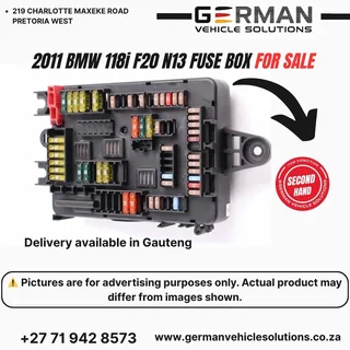 2011 BMW 118i f20 n13 fuse box for sale