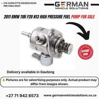 2011 BMW 118i f20 n13 high pressure fuel pump for sale