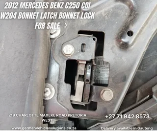 2012 Mercedes Benz c250 cdi w204 bonnet latch bonnet lock for sale