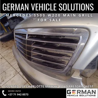 Mercedes Benz S500 main grill for sale used W220