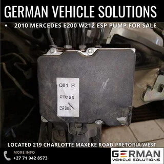 2010 Mercedes Benz E200 ESP pump for sale W212 variant